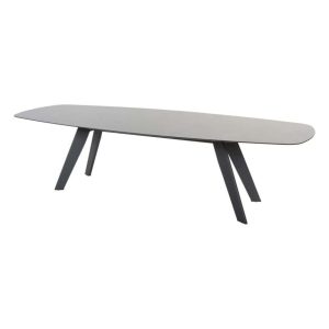 4 Seasons Outdoor Montana dining tafel Barrel HPL Slate Antraciet
