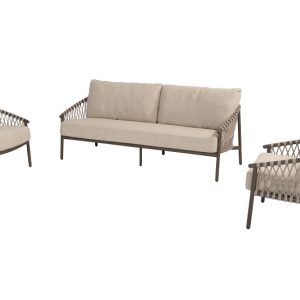 4 Seasons Outdoor Allora Sofa set 3 delig Terre