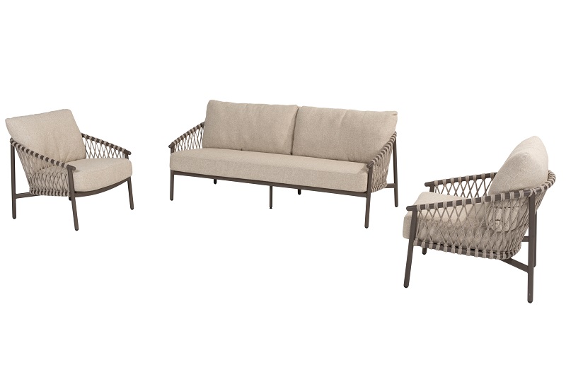 4 Seasons Outdoor Allora Sofa set 3 delig Terre