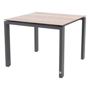 4 Seasons Outdoor Goa dining tafel HPL Teak Look 95 x 95 cm