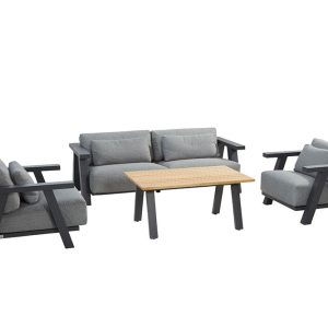 4 Seasons Outdoor Iconic sofa set 4-delig met Ambassador hoge tafel