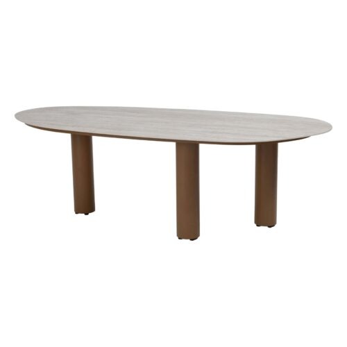 4 Seasons Outdoor Martinique dining set 7 delig Amber met Estate mango shape - Afbeelding 4