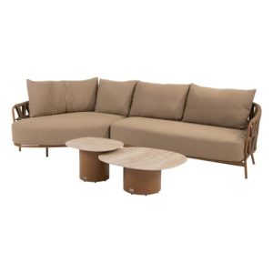 4 Seasons Outdoor Biarritz Chaise Lounge 4 delig Amber met Sofie tafels