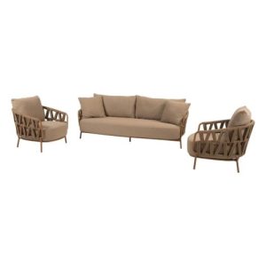 4 Seasons Outdoor Biarritz sofa set 3 delig Amber