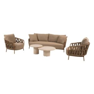 4 Seasons Outdoor Biarritz sofa set 5 delig Amber Met Hampton