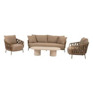 4 Seasons Outdoor Biarritz sofa set 4 delig Amber Met Hampton XL