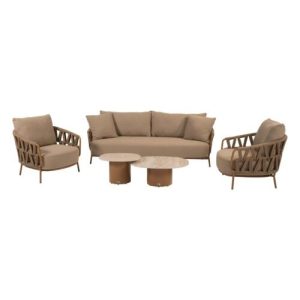 4 Seasons Outdoor Biarritz sofa set 5 delig Amber Met Sofie