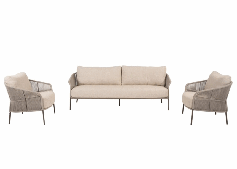 4 Seasons Outdoor Florence sofa set 3 delig terre