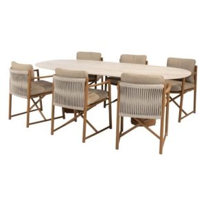 4 Seasons Outdoor Marina dining set 7 delig Amber met Colorado 240 cm tafel