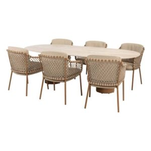 4 Seasons Outdoor Martinique dining set 7 delig Amber met Colorado 240 cm tafel