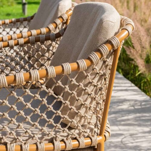 4 Seasons Outdoor Martinique dining set 7 delig Amber met Estate mango shape - Afbeelding 2