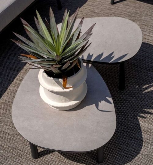 4 Seasons Outdoor Monroe koffie tafels 2 stuks Antraciet - Afbeelding 2