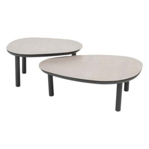 4 Seasons Outdoor Monroe koffie tafels 2 stuks Antraciet