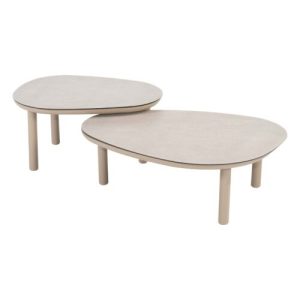 4 Seasons Outdoor Monroe koffie tafels 2 stuks Latte
