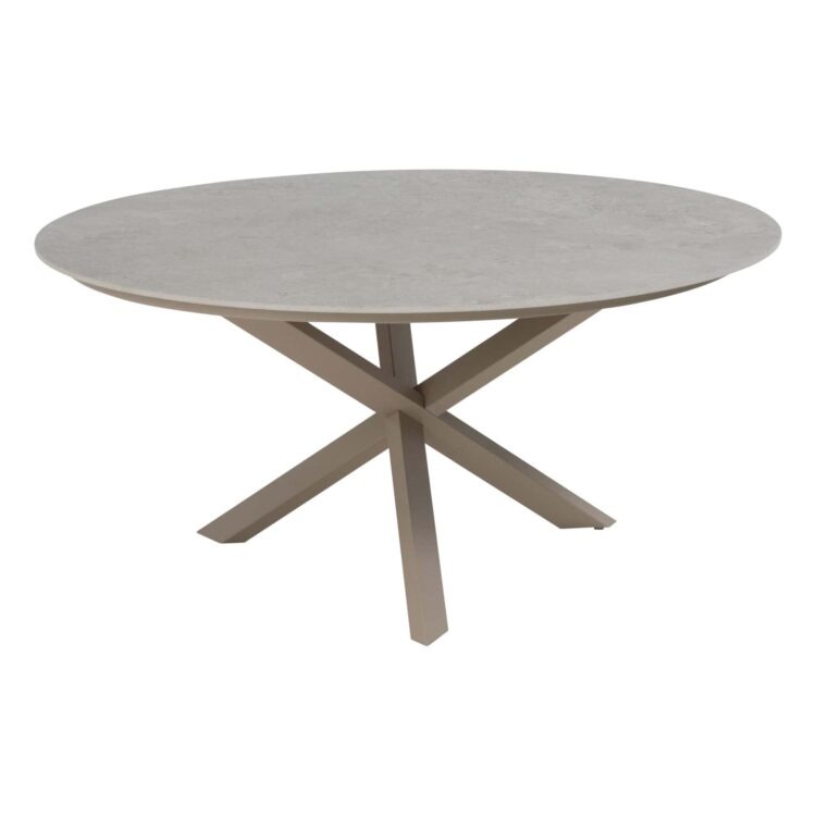 4 Seasons Outdoor Prado dining tafel Keramiek Latte 160 cm rond