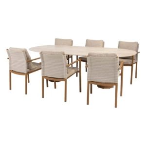 4 Seasons Outdoor Safina dining set 7 delig Amber met Colorado 240 cm tafel