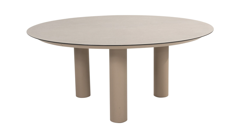 4 Seasons Outdoor Donato dining tafel 160 cm rond Kleur Latte
