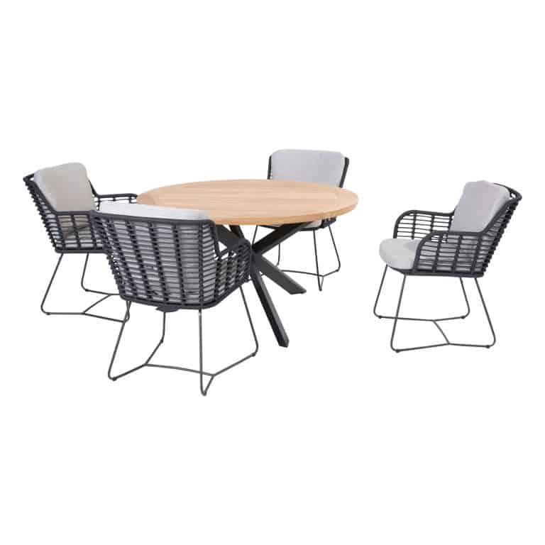 4 Seasons Outdoor Prado Teak Top Tafel 130 cm - Afbeelding 4