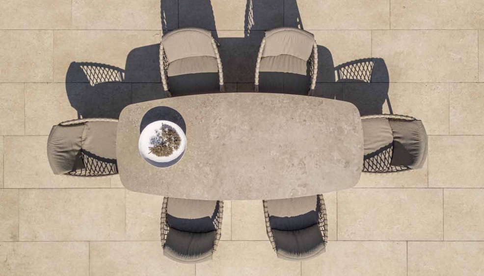 4 Seasons Outdoor Prado dining tafel Keramiek Terre 240 cm - Afbeelding 3
