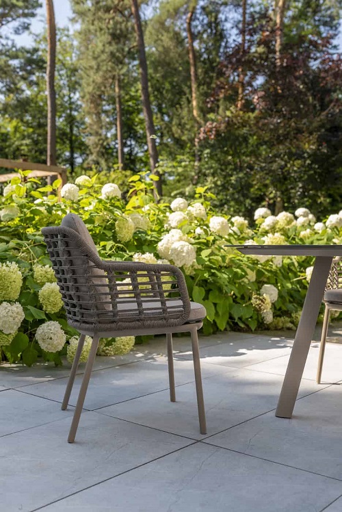 4 Seasons Outdoor Puglia dining chair Kleur Latte - Afbeelding 2