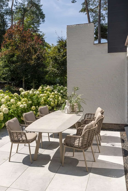 4 Seasons Outdoor Puglia dining chair Kleur Latte - Afbeelding 4