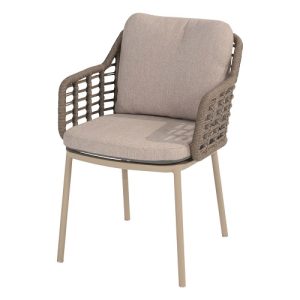 4 Seasons Outdoor Puglia dining chair Kleur Latte