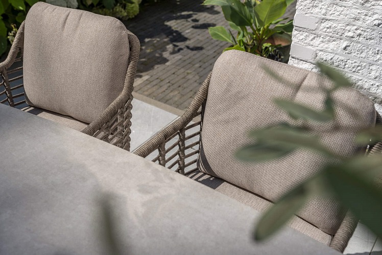 4 Seasons Outdoor Puglia dining chair Kleur Latte - Afbeelding 5