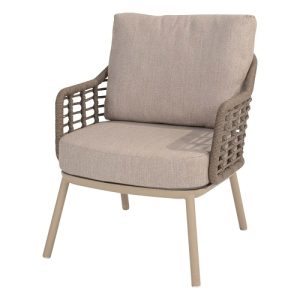 4 Seasons Outdoor Puglia Low-Dining chair Kleur Latte