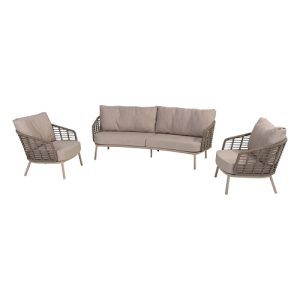 4 Seasons Outdoor Puglia Sofa set 3 delig zonder tafels Kleur Latte