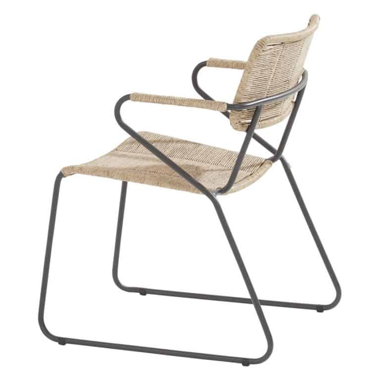 Swing Stacking Chair kleur Natural 4 Seasons Outdoor Taste incl. Kussen - Afbeelding 2