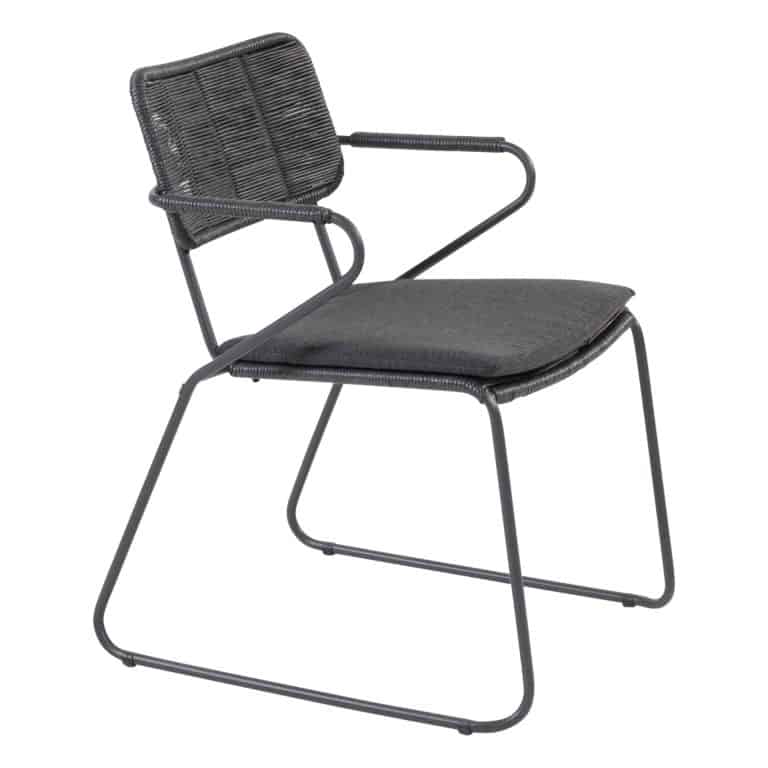 Swing Stacking Chair kleur antraciet 4 Seasons Outdoor Taste incl. kussen