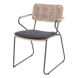 Swing Stacking Chair kleur Natural 4 Seasons Outdoor Taste incl. Kussen