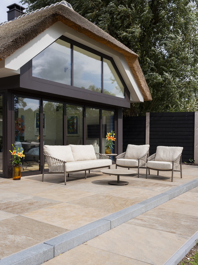 4 Seasons Outdoor Allora Sofa set 3 delig Terre - Afbeelding 2