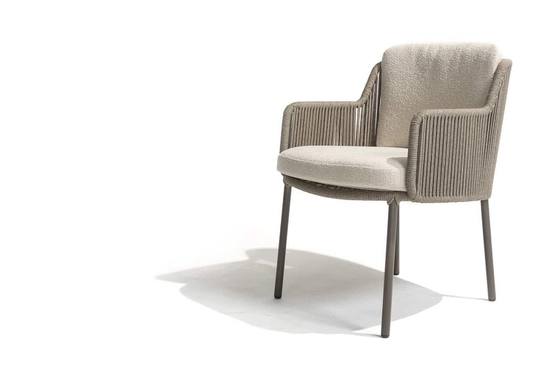4 Seasons Outdoor Bernini dining chair kleur Terre - Afbeelding 4