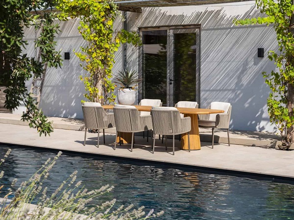 4 Seasons Outdoor Bernini dining chair kleur Terre - Afbeelding 5