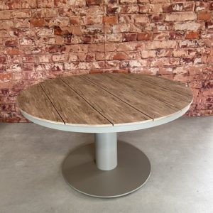 Sens Line Bonita dining tafel 134 cm rond Taupe Nonwood