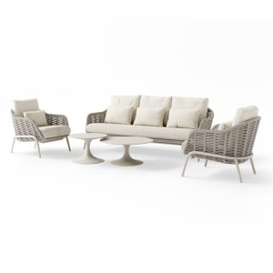 Suns Casto sofa set 5 delig Camel sand