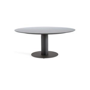 Suns Grado Tuintafel 150 cm Rond Matt Royal Grey / HPL Carbon Stone