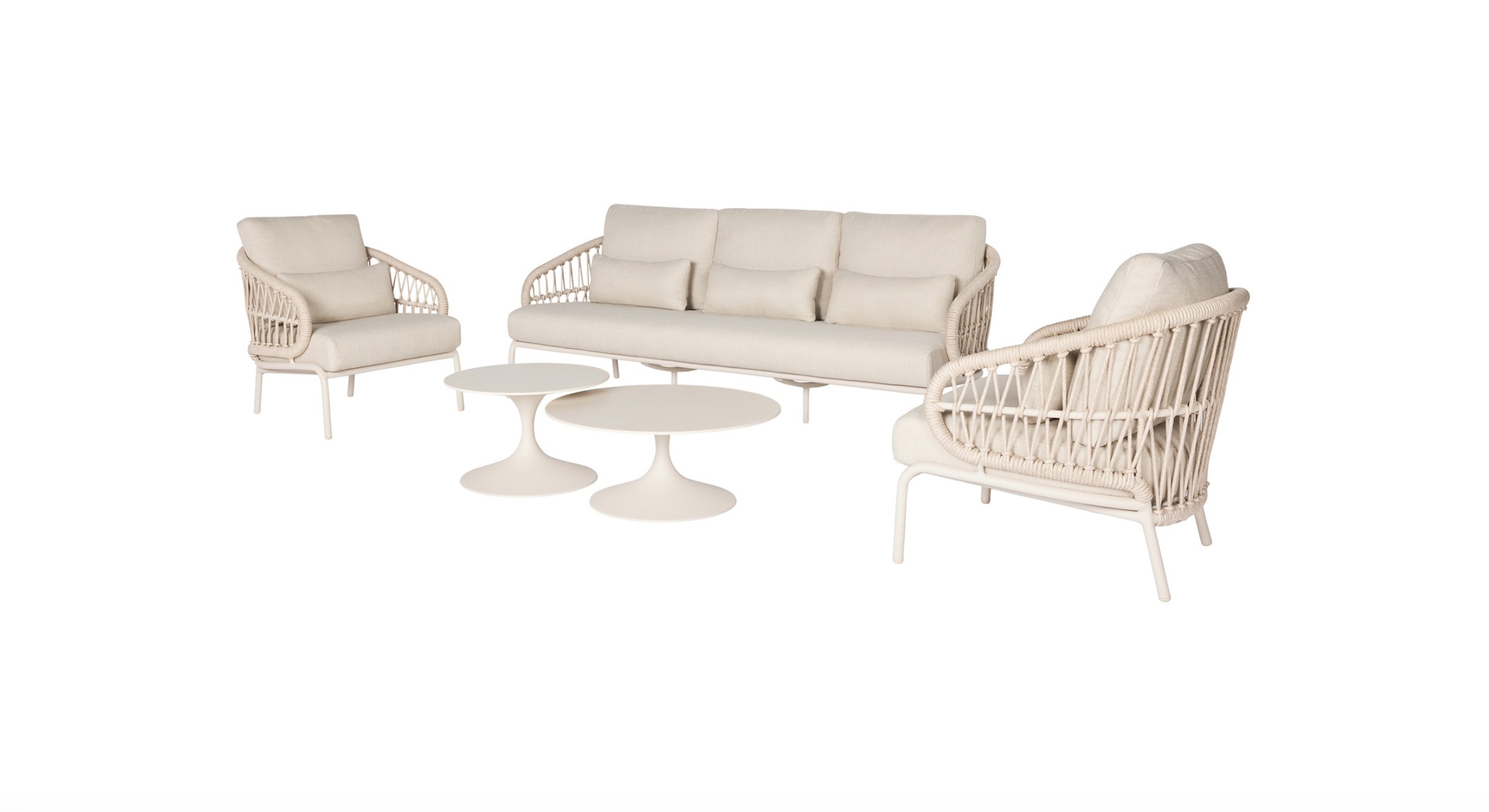 Suns Tosca sofa set incl. Nova lounge tafels 80 & 60 cm 5 delig