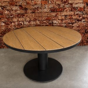 Sens Line Bonita dining tafel 134 cm rond Antraciet Nonwood