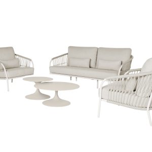 Suns Nappa sofa set incl. Nova lounge tafels 80 & 60 cm 5 delig