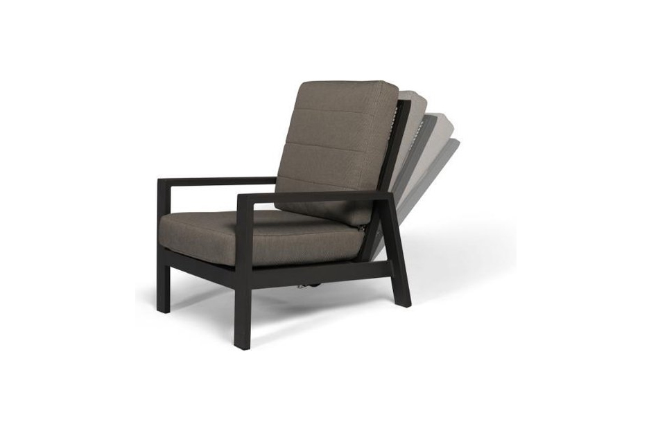Tierra Outdoor Queens Lounge chair Verstelbaar Charcoal