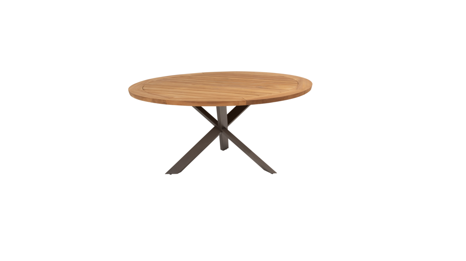 4 Seasons Outdoor Prado Teak Top 160 cm met Terre onderstel