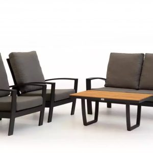 Tierra Outdoor Valencia sofa set charcoal