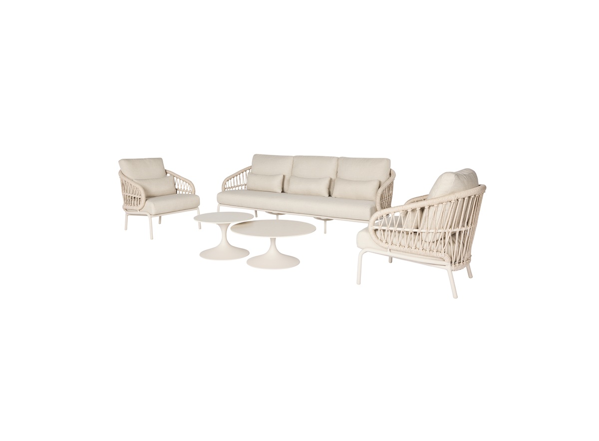 Suns Tosca sofa set incl. Nova lounge tafels 80 & 60 cm 5 delig