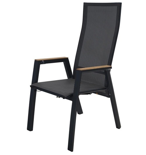 Lesli Living Amir Teak Negro dining chair