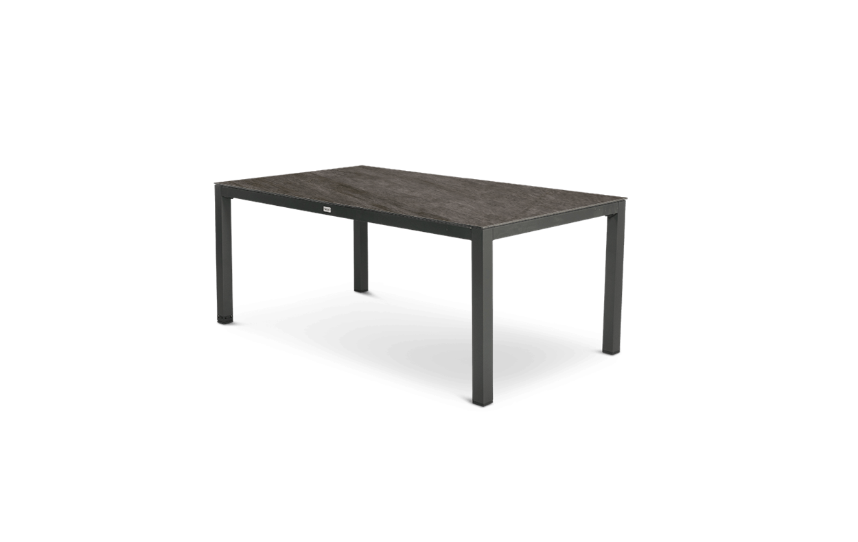Tierra Outdoor Briga Trespa tafel 180 x 100 cm Top forrest grey