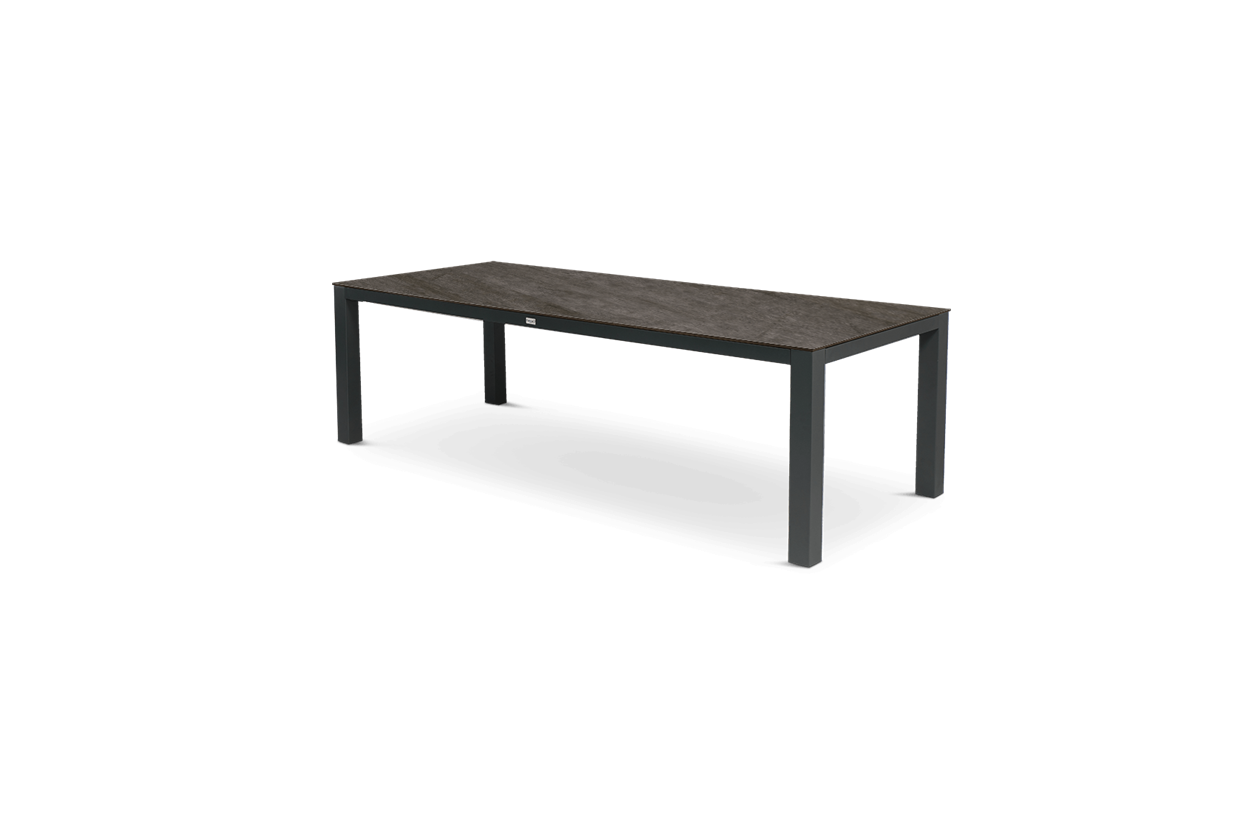 Tierra Outdoor Briga Trespa tafel 240 x 100 cm Top forrest grey
