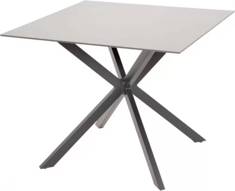 Lesli Living Crest Dining Tafel 90 x 90 cm Grey