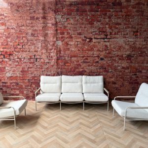 Tierra Outdoor David sofa set Champagne 3 delig